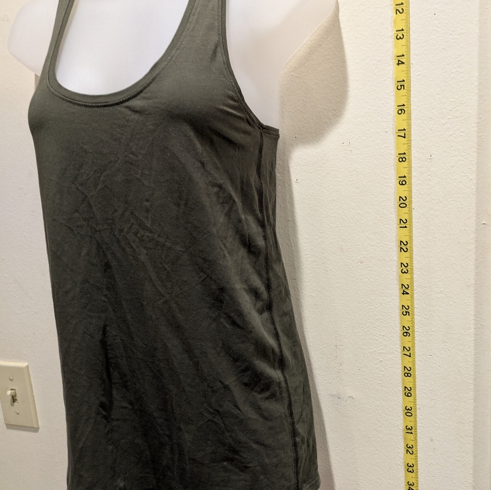 Lululemon Athletica Dark Green Tank Top Size Small - Picture 3 of 6